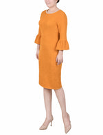 3/4 Length Bell Sleeve Dress