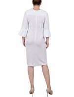 3/4 Length Bell Sleeve Dress