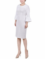 3/4 Length Bell Sleeve Dress