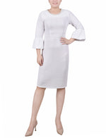 3/4 Length Bell Sleeve Dress