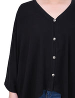 Hi Lo Batwing Sleeve Cardigan