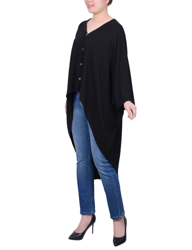 Hi Lo Batwing Sleeve Cardigan