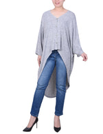 Hi Lo Batwing Sleeve Cardigan