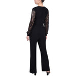 Jumpsuit With Lace Sleeve