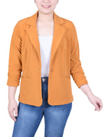 3/4 Sleeve Knit Ottoman Jacket