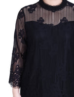 3/4 Sleeve Lace Blouse