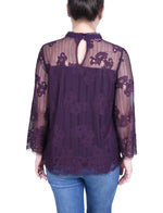 3/4 Sleeve Lace Blouse
