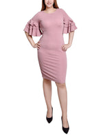 Bolero Sleeve Body Con Dress