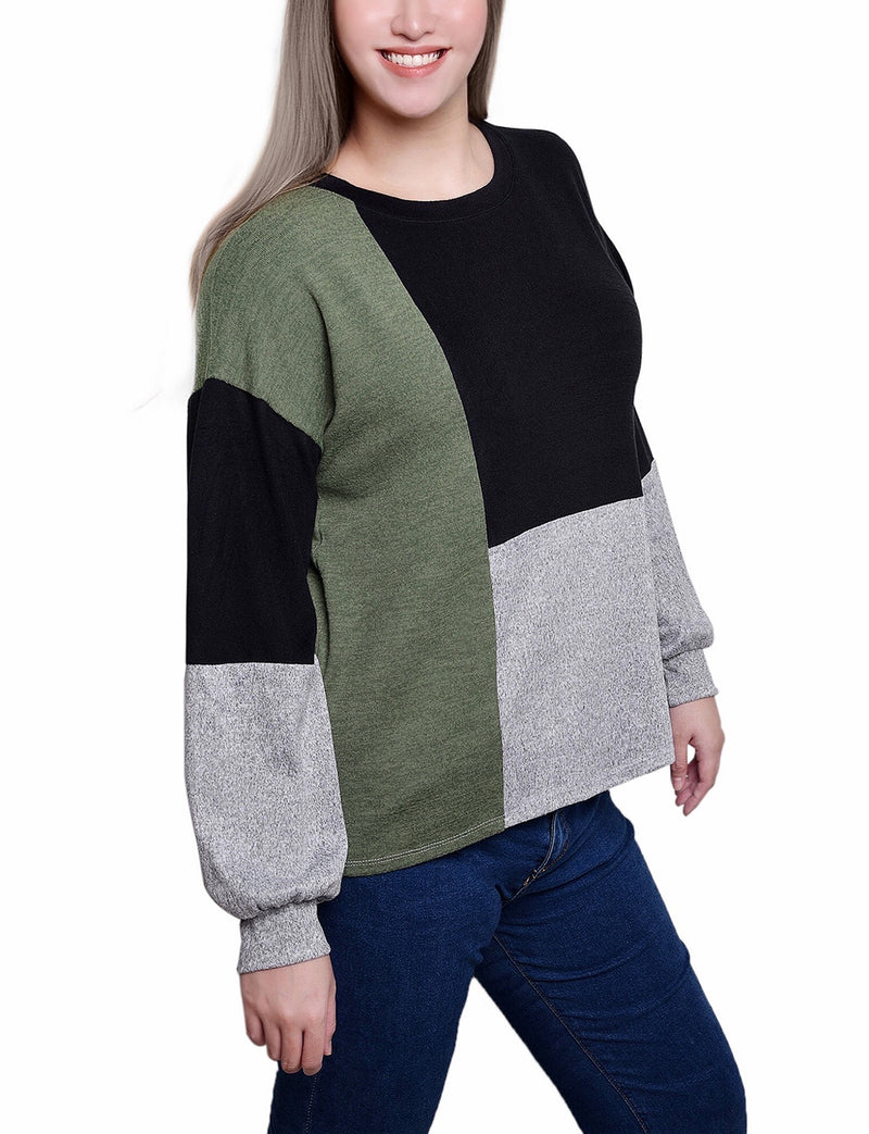 Petite Color-Blocked Top