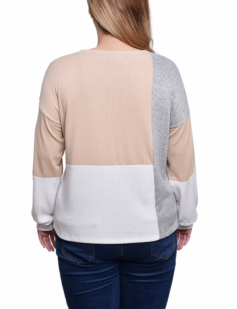 Petite Color-Blocked Top