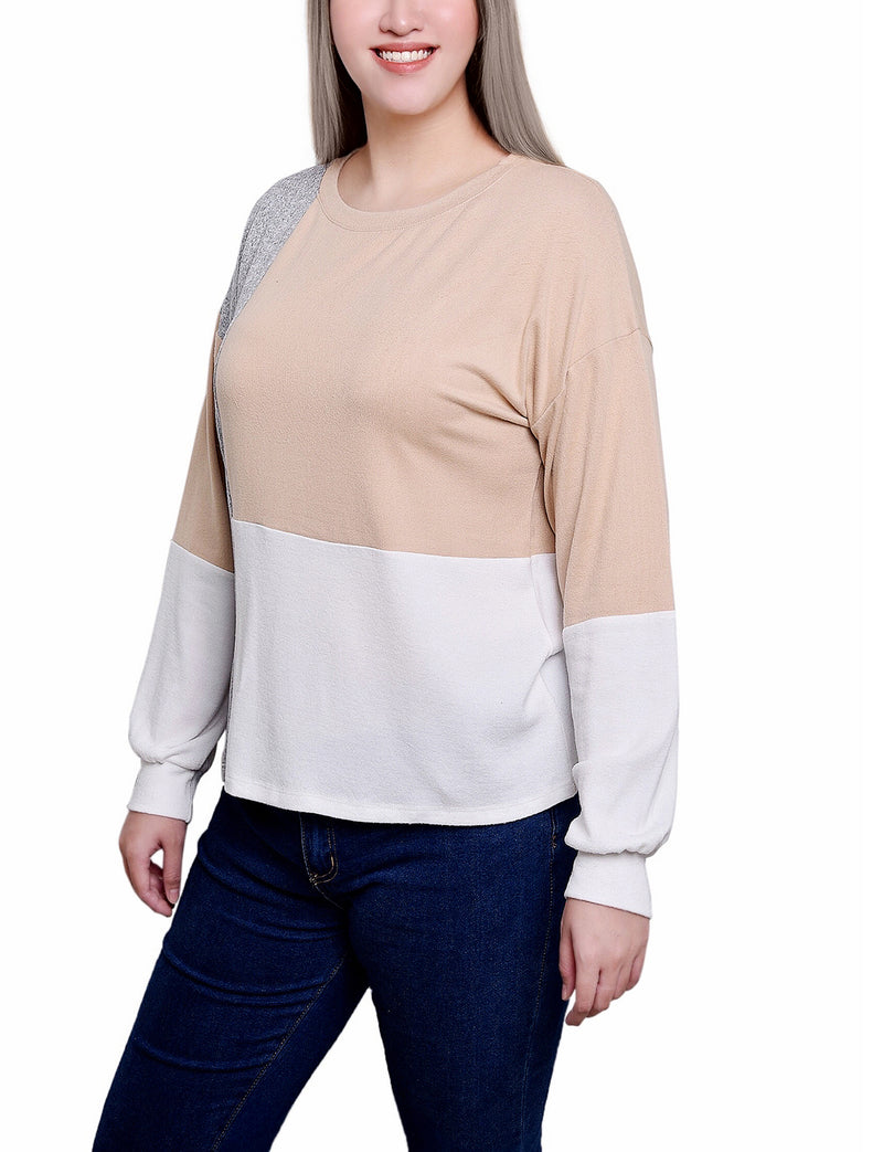 Petite Color-Blocked Top