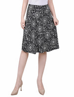 Petite Wide Waisted Knee Length Skirt