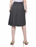 Petite Wide Waisted Knee Length Skirt