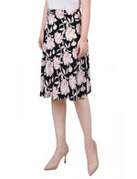Petite Wide Waisted Knee Length Skirt