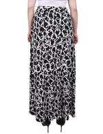 Petite Ring Detail Midi-Length Skirt