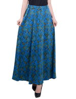 Petite Ring Detail Midi-Length Skirt