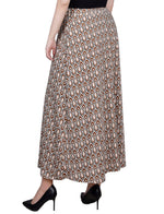 Petite Ring Detail Midi-Length Skirt