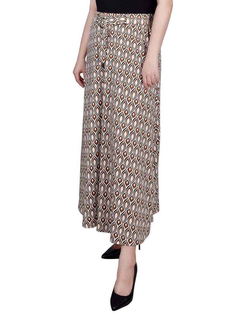 Petite Ring Detail Midi-Length Skirt