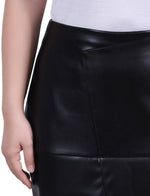Petite Faux Leather Slim Skirt