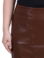 Petite Faux Leather Slim Skirt