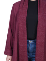 Petite Long Sleeve Ponte Coatigan