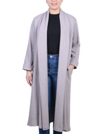 Petite Long Sleeve Ponte Coatigan