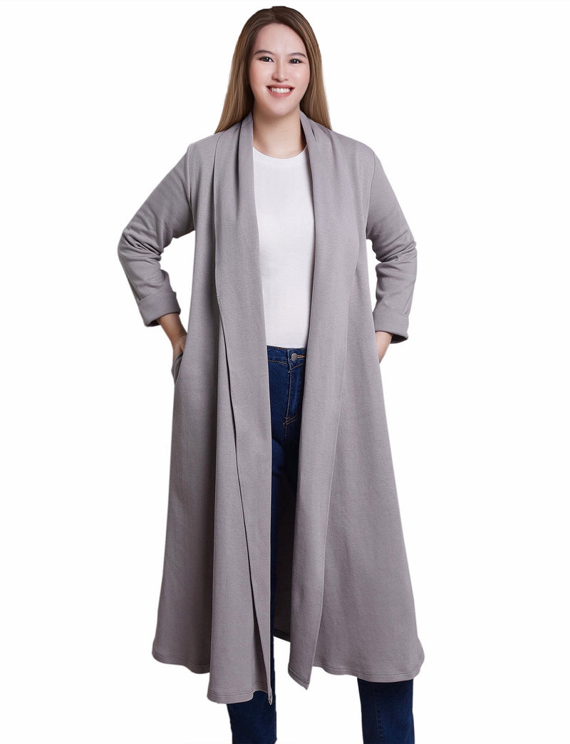 Petite Long Sleeve Ponte Coatigan