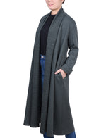 Petite Long Sleeve Ponte Coatigan