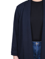 Petite Long Sleeve Ponte Coatigan