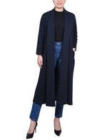 Petite Long Sleeve Ponte Coatigan