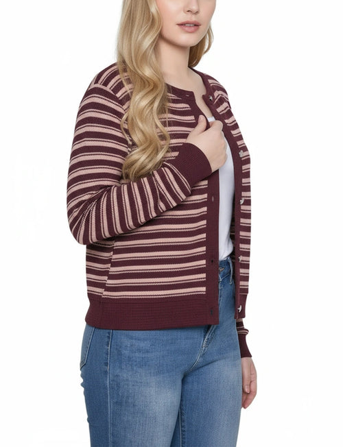 Petite Long sleeve Ribbed Cardigan