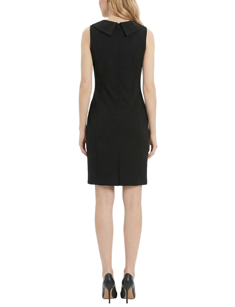 black short dresses with long sleeves Black Short Sleeve Tailored Mini Dress
