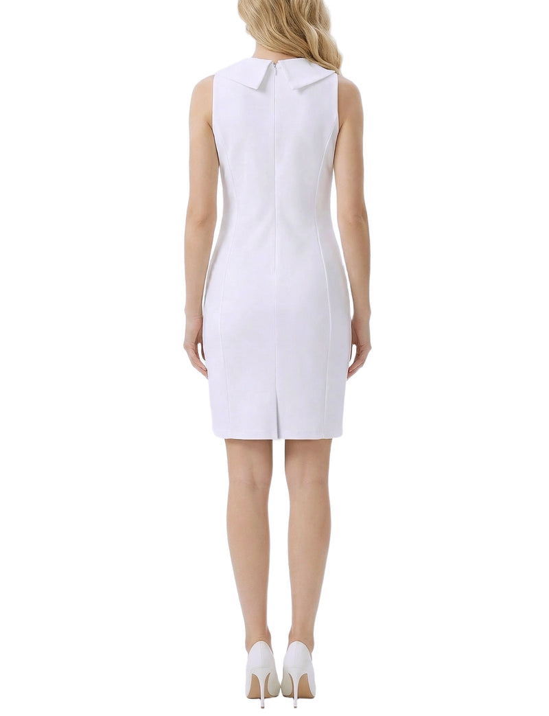 Petite Sleeveless Shawl Collar Dress – NY COLLECTION