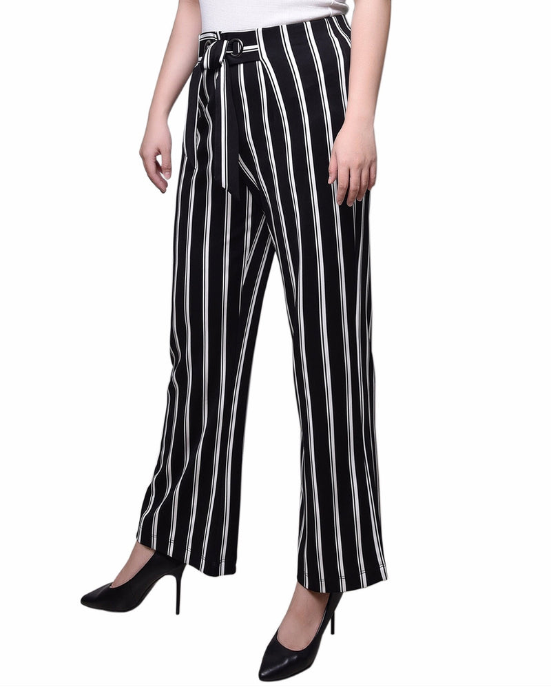 Petite Wide Leg Grommet Pants