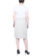 Petite Slim Double Knit Skirt