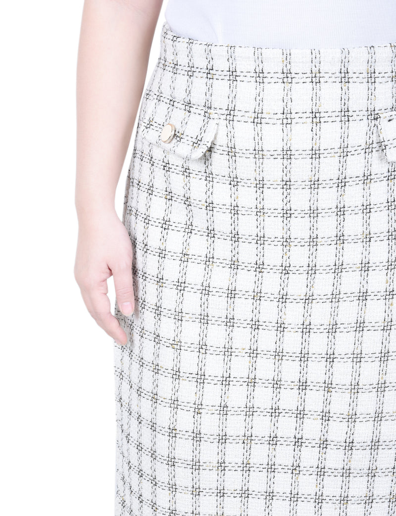 Petite Slim Double Knit Skirt