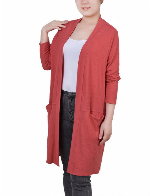 Petite Knee Length Cardigan