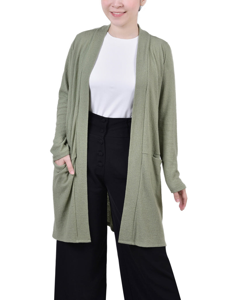 Petite Knee Length Cardigan