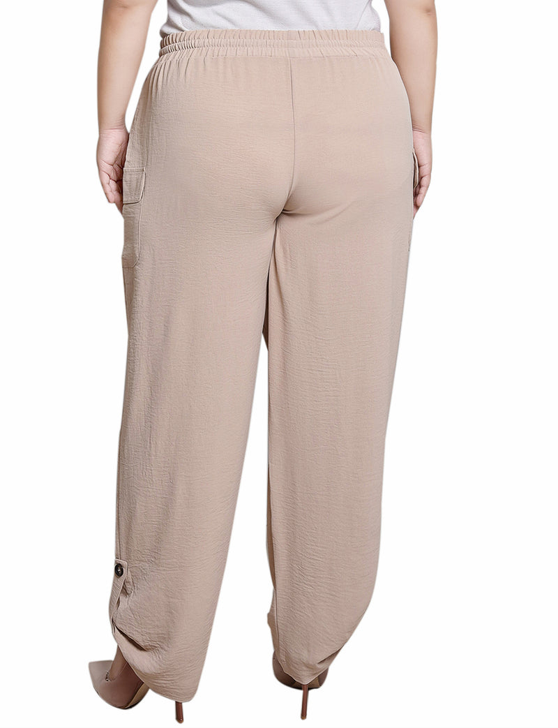 Plus Size Pull On Cargo Pants