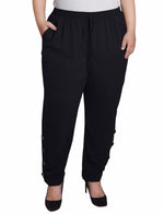 Plus Size Cuffed Long Pants