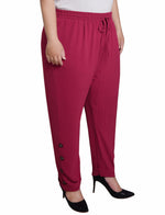 Plus Size Cuffed Long Pants