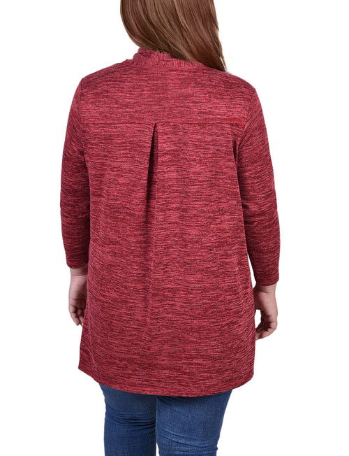 Plus Size Long Sleeve Cardigan