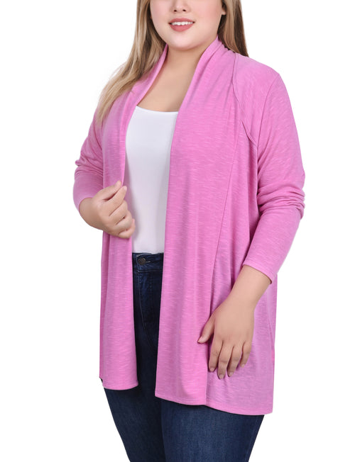Plus Size Long Sleeve Cardigan