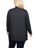 Plus Size Long Sleeve Swing Cardigan