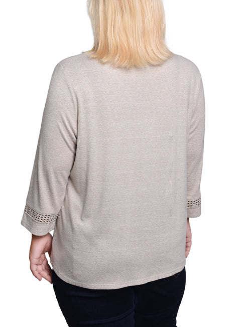 Plus Size Long Sleeve Swing Tunic