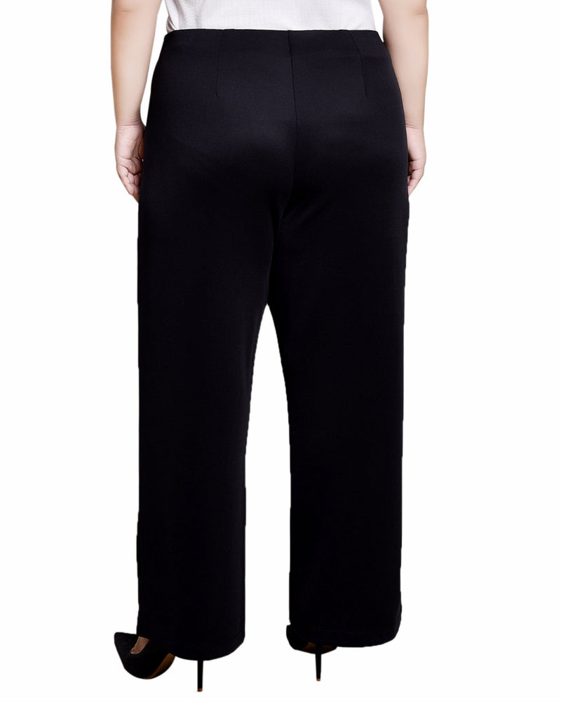 Plus Size Wide Leg Grommet Pants