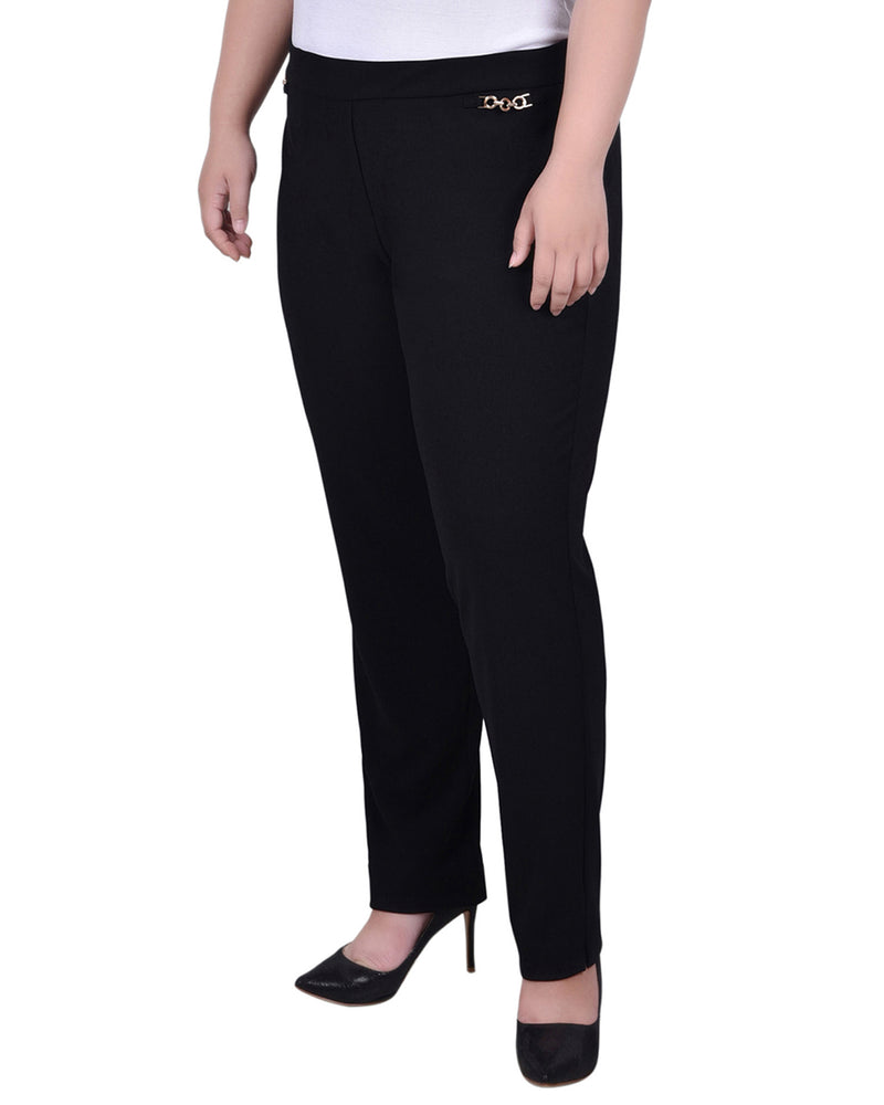 Plus Size Scuba Crepe Ankle Pant