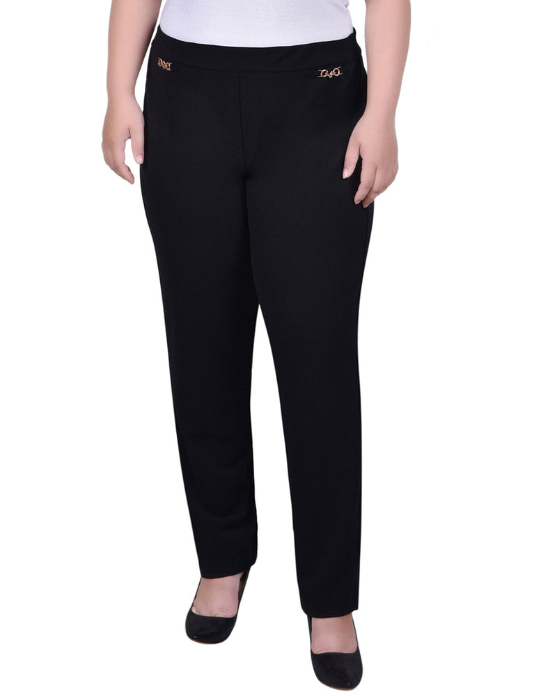 Plus Size Scuba Crepe Ankle Pant