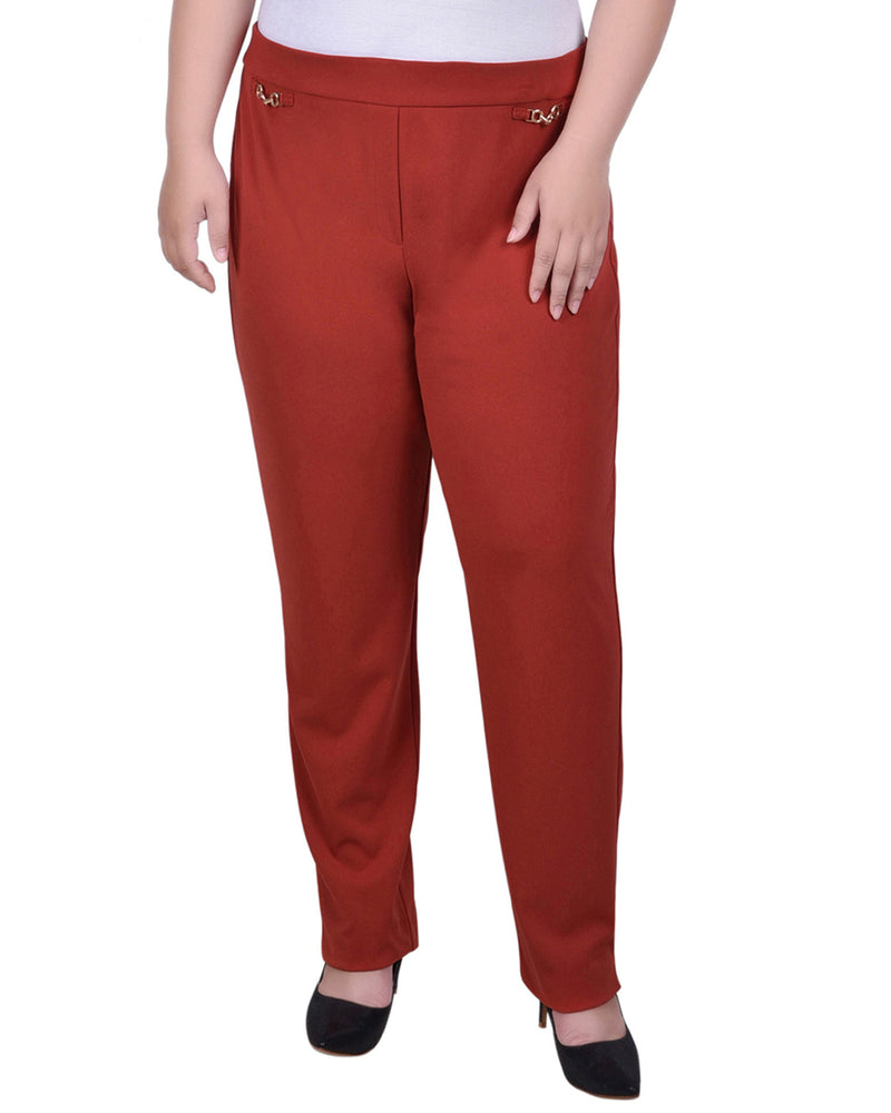 Plus Size Scuba Crepe Ankle Pant