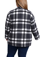 Plus Size Long Sleeve Brushed Twill Shirtjacket